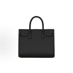 SAINT LAURENT SAC DE JOUR distressed embossed Logo, golden lock, pendant, versatile for commuting, organ bag, crossbody bag, Tote bag, Tote bag, shopping bag, single-shoulder handbag, black for women